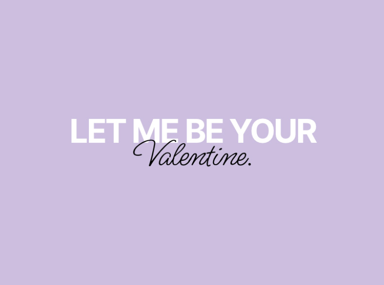 eCard  Let me be your valentine Front