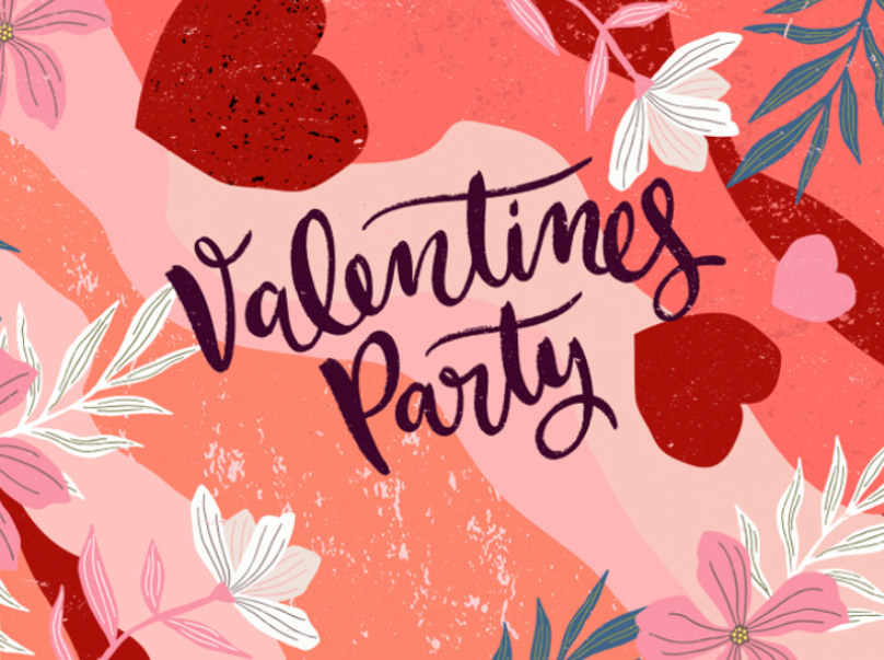 eCard love Valentinsparty Front