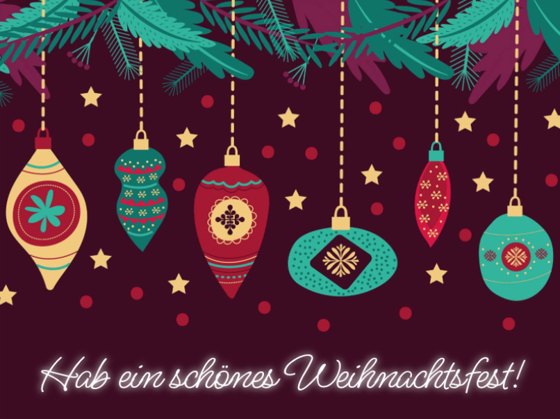 eCard  Wunderschönes Weihnachten! Front