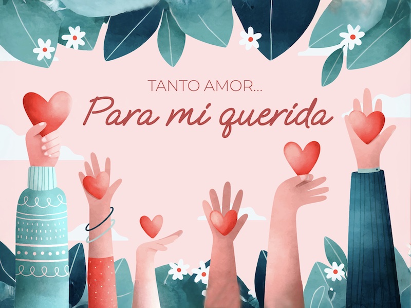 eCard  Tanto amor Front