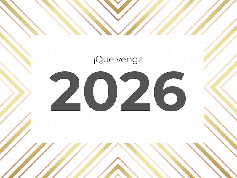 eCard  ¡Que venga, 2026! Front