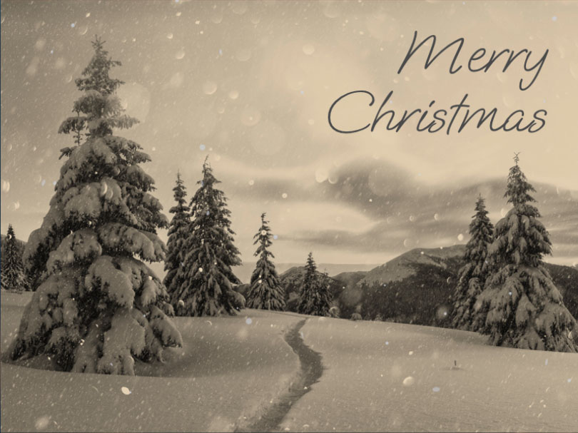 Sample  Romantic Christmas Front