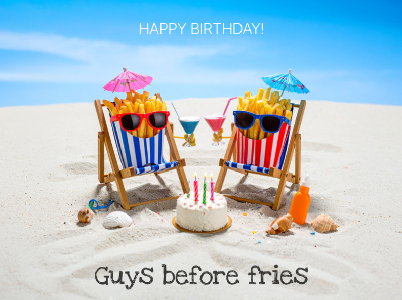 Sample  Fries before guys Front