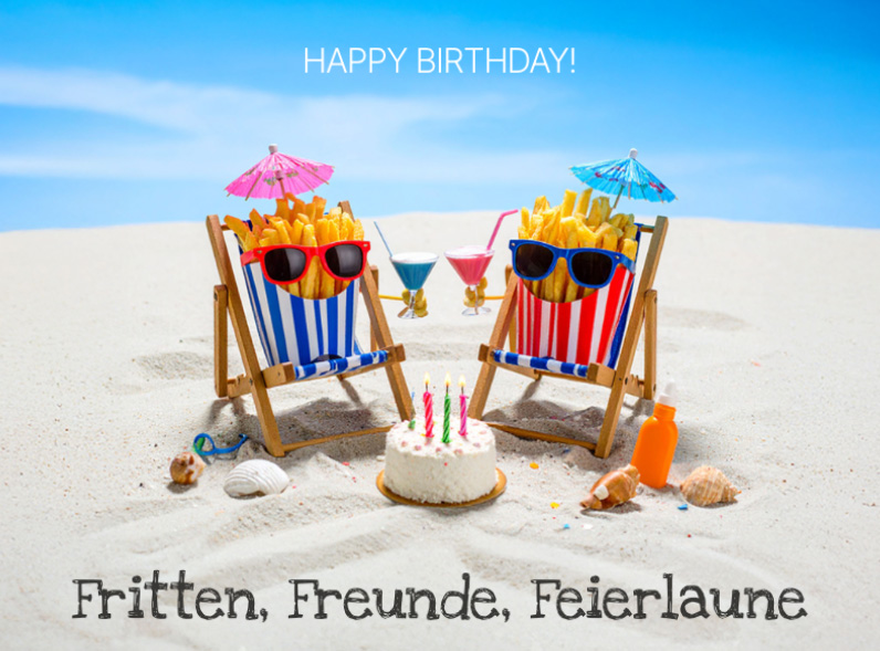 Sample  Fritten, Freunde, Feierlaune Front