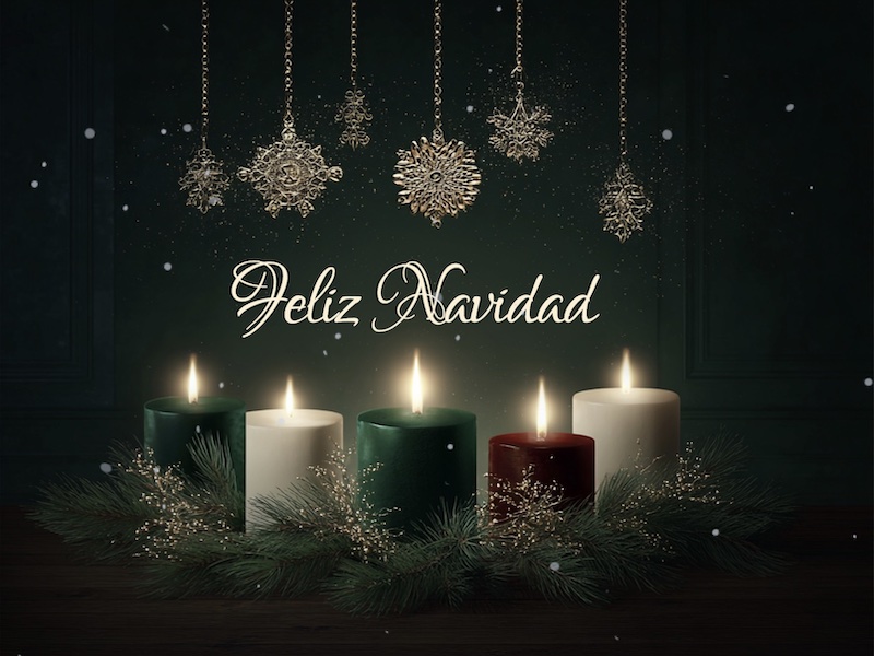 Sample  Velas de Navidad Front