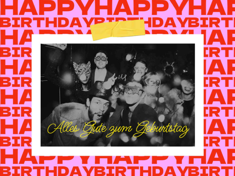 eCard  Alles Gute zum Geburtstag  Front