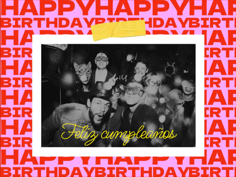 eCard  Feliz cumpleaños Front