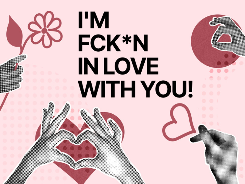 eCard  FCK*N LOVE Front