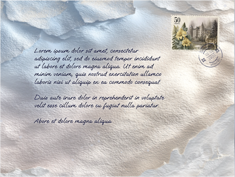 eCard  Christmas 4 Back