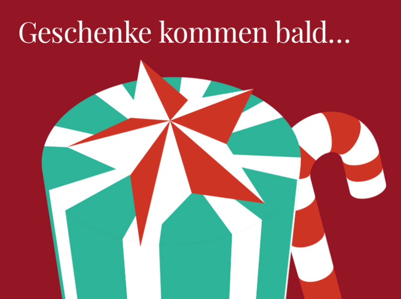 Sample  Geschenke kommen bald Front
