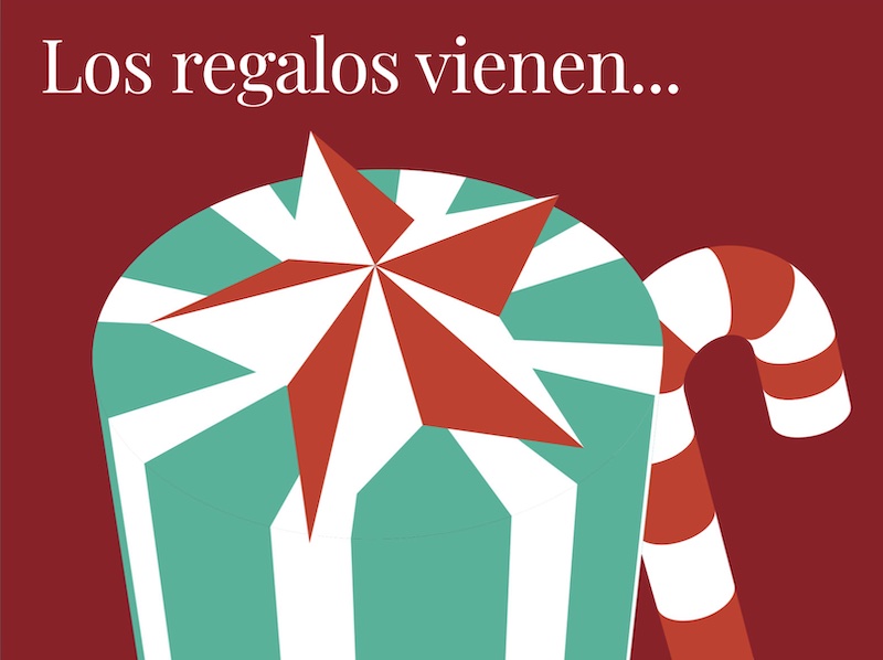 Sample  Los regalos vienen Front