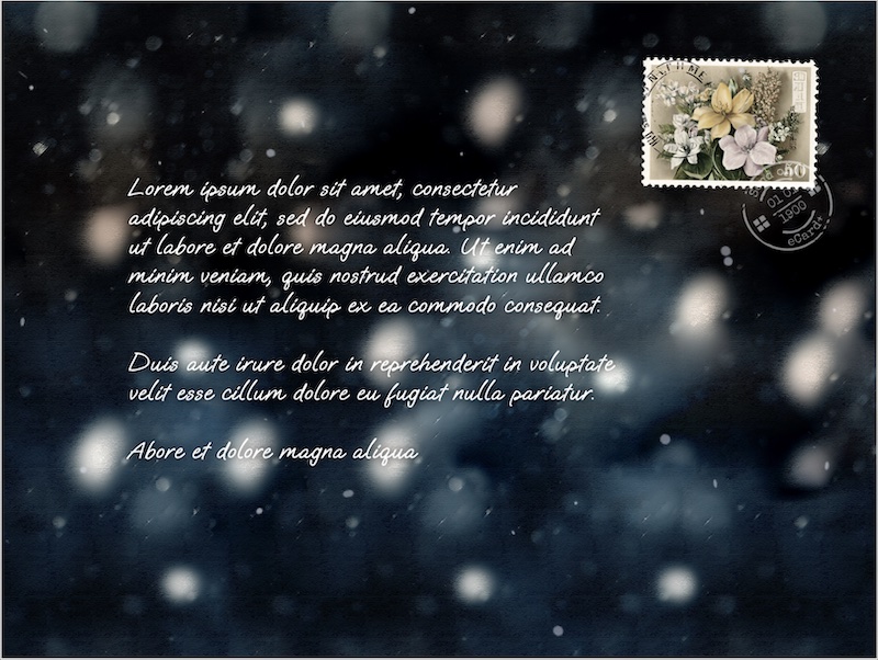 eCard  Christmas  3 Back