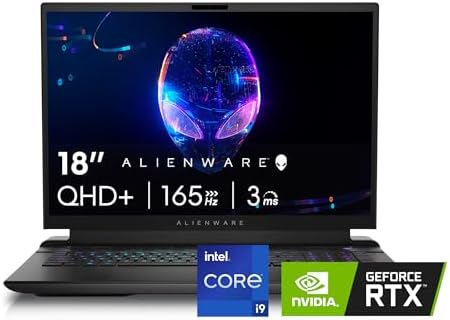 Dell Alienware M18 R2- Intel core i9,14th generation, 1TB SSD , 32Gb RAM , 18.0”  RTX 4070, Windows 11 Home