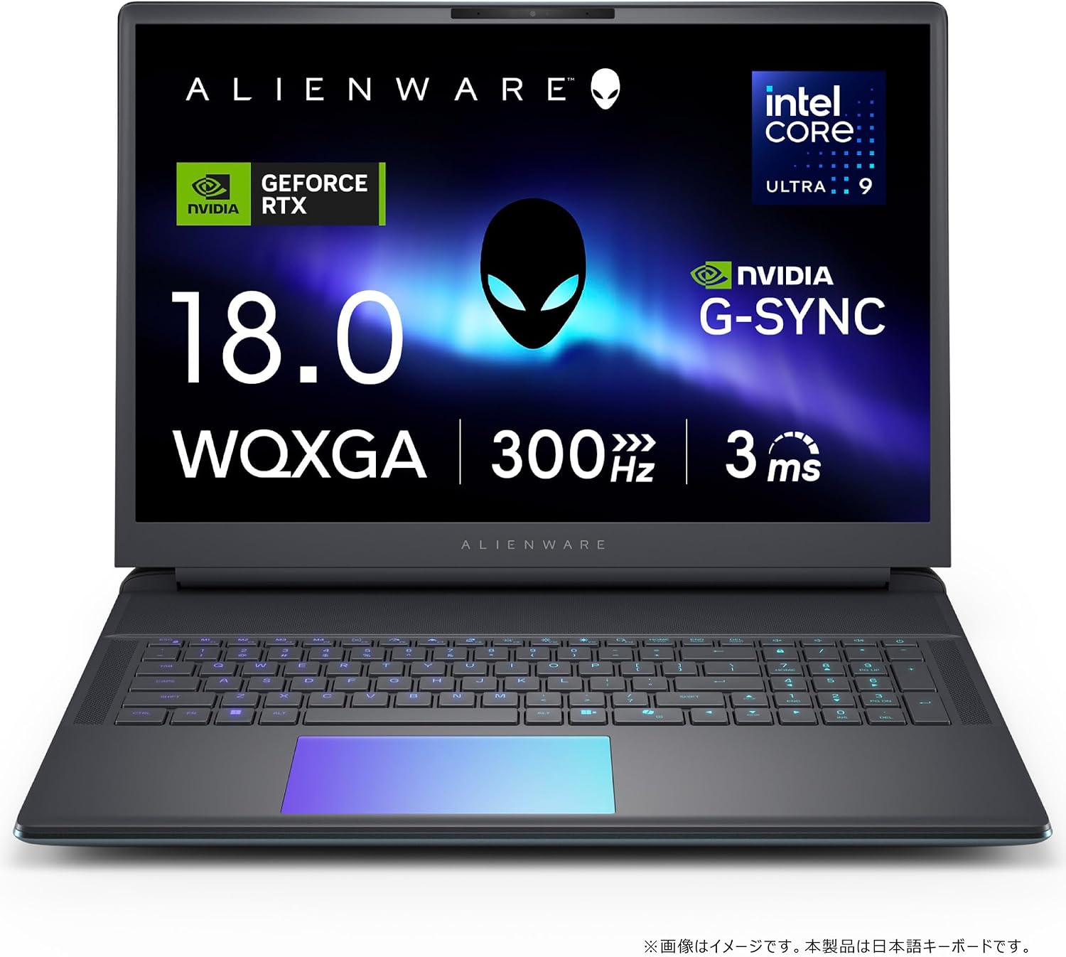 DELL Alienware 18 Area-51 AA18250 (1VP9TB4)- Intel(R) Core Ultra 9 processo r 275HX (24-Core, 36MB Total C ache, 2.7GHz to 5.4GHz), 15TH Generation, 4TB NVMe M.2 PCIe Gen4 SSD, 64GB RAM (2x32GB)DDR5 6400MT/s, 18" WQXGA (2560x1600) 300Hz 3ms 100% DCI-P3 500 nit, NVIDIA G- SYNC + Advanced Optimus 4K Camera, 24GB NVIDIA GeForce RTX 5090 GDDR7 Dedicated Graphics Card, 6-Cell Battery, AlienFX RGB lighting, Intel(R) jKiller Wi-Fi 7 Wireless LAN and Bluetooth Webcam, Windows 11 Home