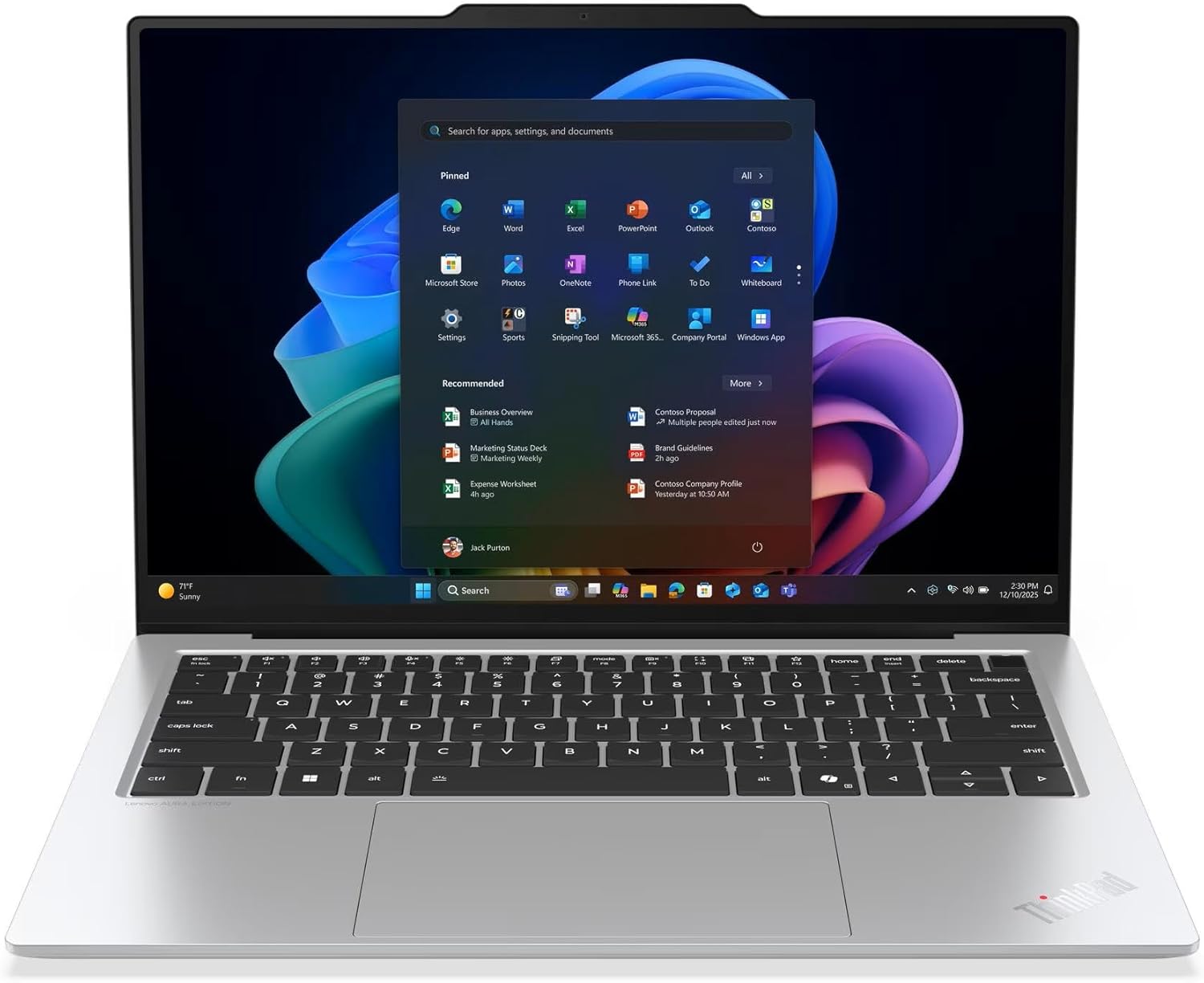 LENOVO ThinkPad X9-14 Gen 1 -  Intel® Core™ Ultra 7 258V Processor(Core™ Ultra 7 258V), 14" WUXGA,  32GB, 1 TB SSD PCIe,  Graphics 140V, Windows 11 Pro