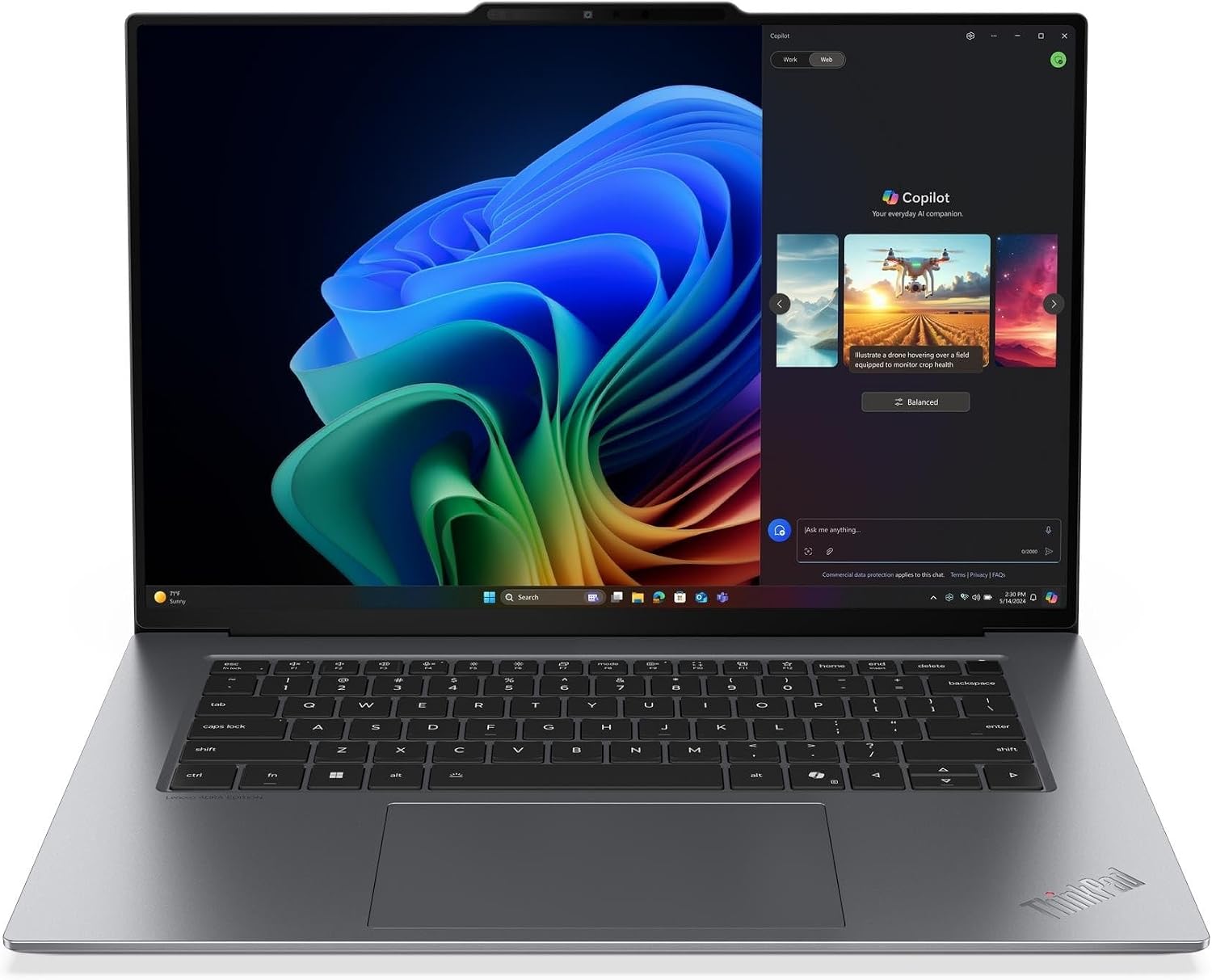 LENOVO THINKPAD X9 15 GEN 1(21Q6006RUS) - Intel Core Ultra 7 258V (Series 2) octa-core processor, reaching up to 4.80 GHz, 15.3-inch 2.8K (2880 x 1800) 10-point Multi-touch OLED display, 32GB LPDDR5x RAM, 512GB PCIe 4.0 x4 NVMe SSD, WIFI, Bluetooth, WINDOWS 11 PRO 