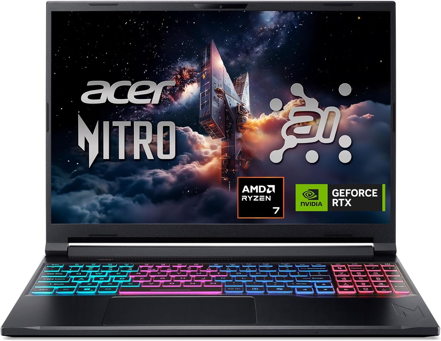 ACER NITRO V 16S AI (ANV16S-41-R2AJ), AMD Ryzen 7 260, 16"inches, 32GB RAM DDR5, 1TB SSD, 8GB NVIDIA GeForce RTX 5060 
