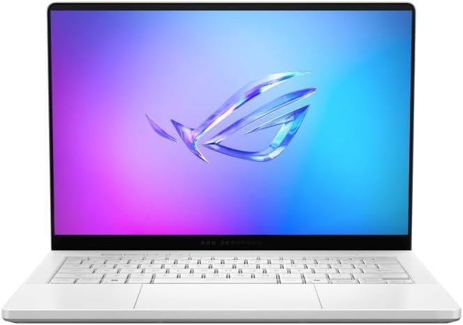 ASUS ROG ZEPHYRUS G14 (GA403GM-SY009W) - AMD Ryzen™ AI 9 465 14-inch 3K (2880 x 1800) OLED 120Hz ROG Nebula Display, 16GB LPDDR5X RAM, 1TB PCIe 4.0 NVMe SSD, 8GB GDDR7 NVIDIA® GeForce RTX™ 5060 Laptop GPU, WIFI, Bluetooth, WINDOWS 11 HOME. PLATINUM