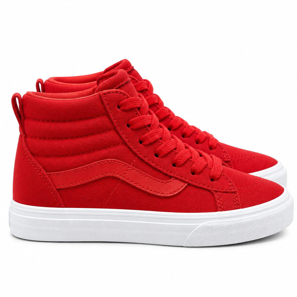 Kids Red High-Top Sneakers