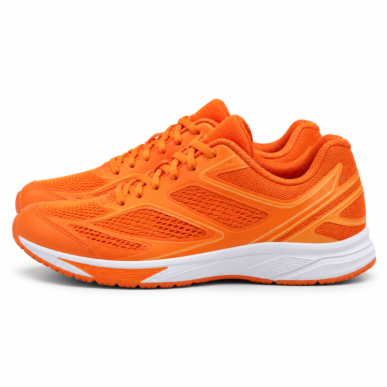 Orange Breathable Running Shoes