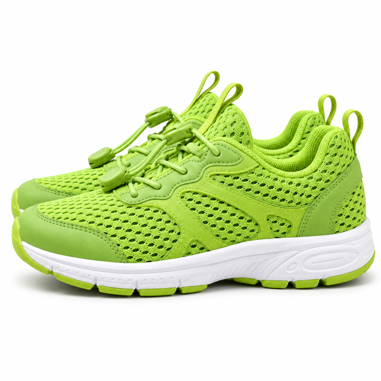 Neon Green Running Shoes