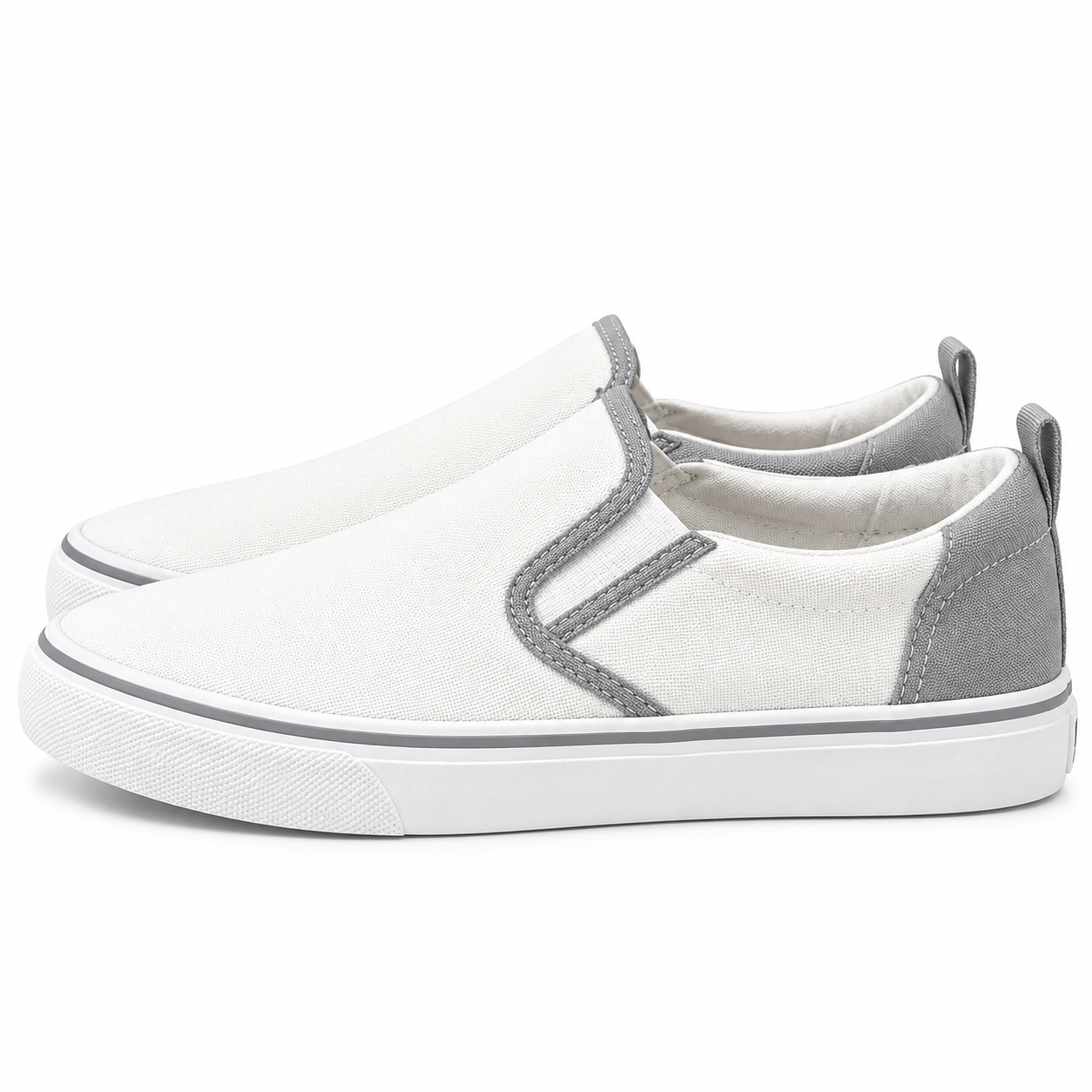 White Velcro Casual Sneakers