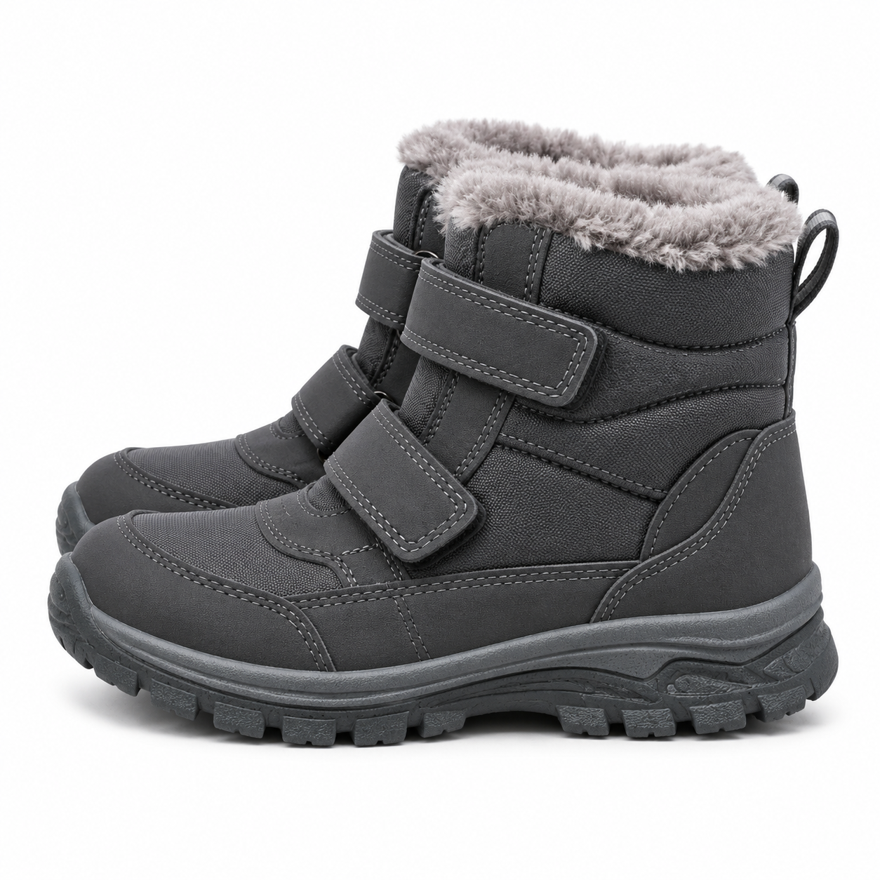 Kids Outdoor Ankle Boots – Black