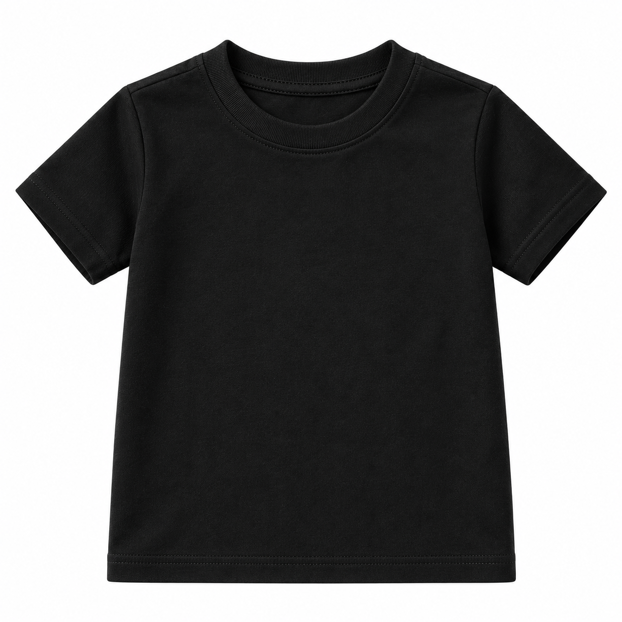 Kids Essential Black Short Sleeve T-Shirt