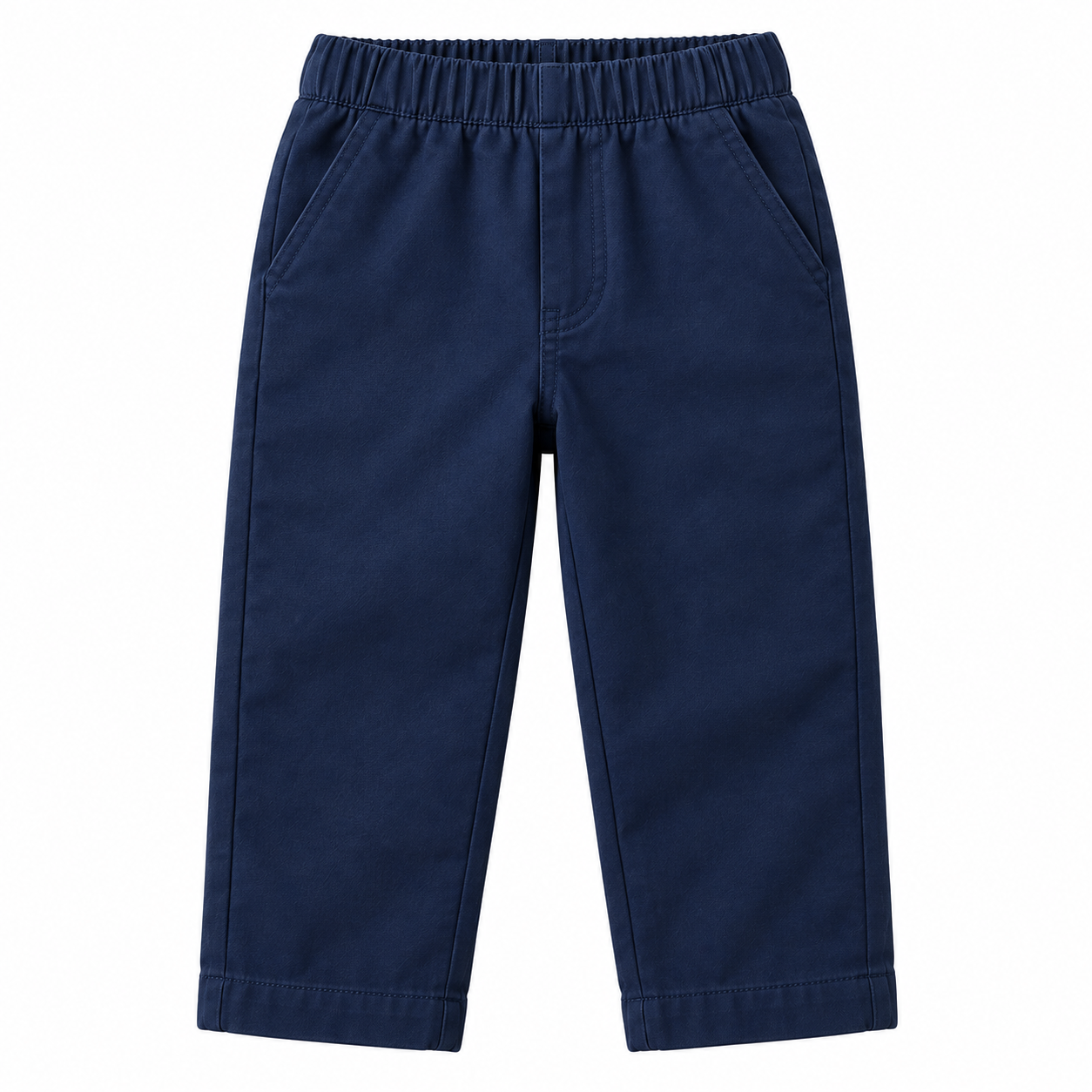 Kids Navy Blue Casual Pants