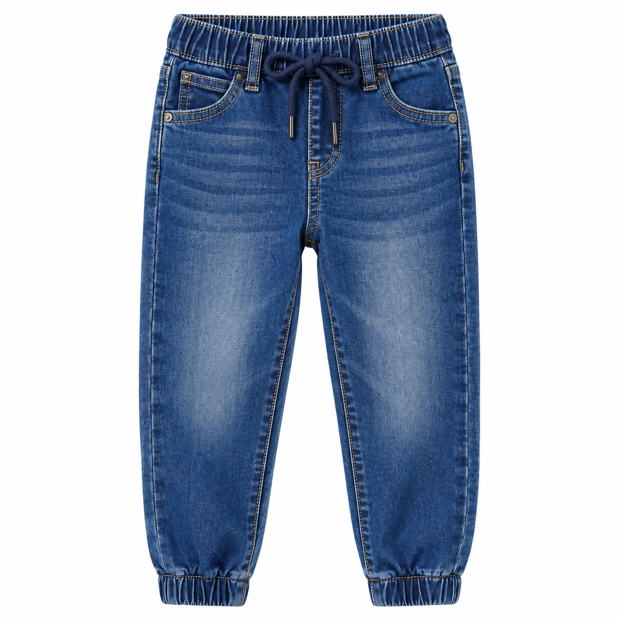Medium Blue Straight-Leg Jeans cargo pents