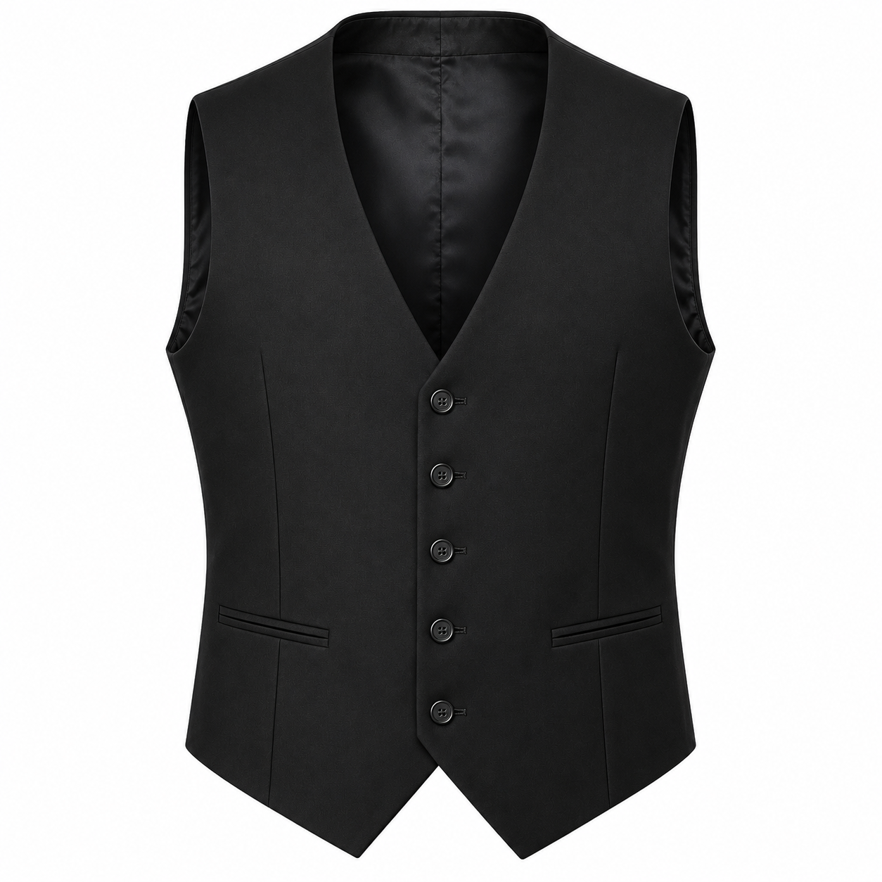Men’s Classic Black Waistcoat