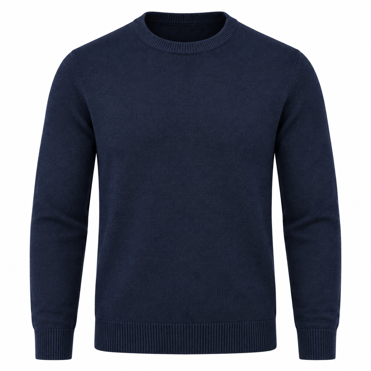 Navy Blue Crew Neck Sweater