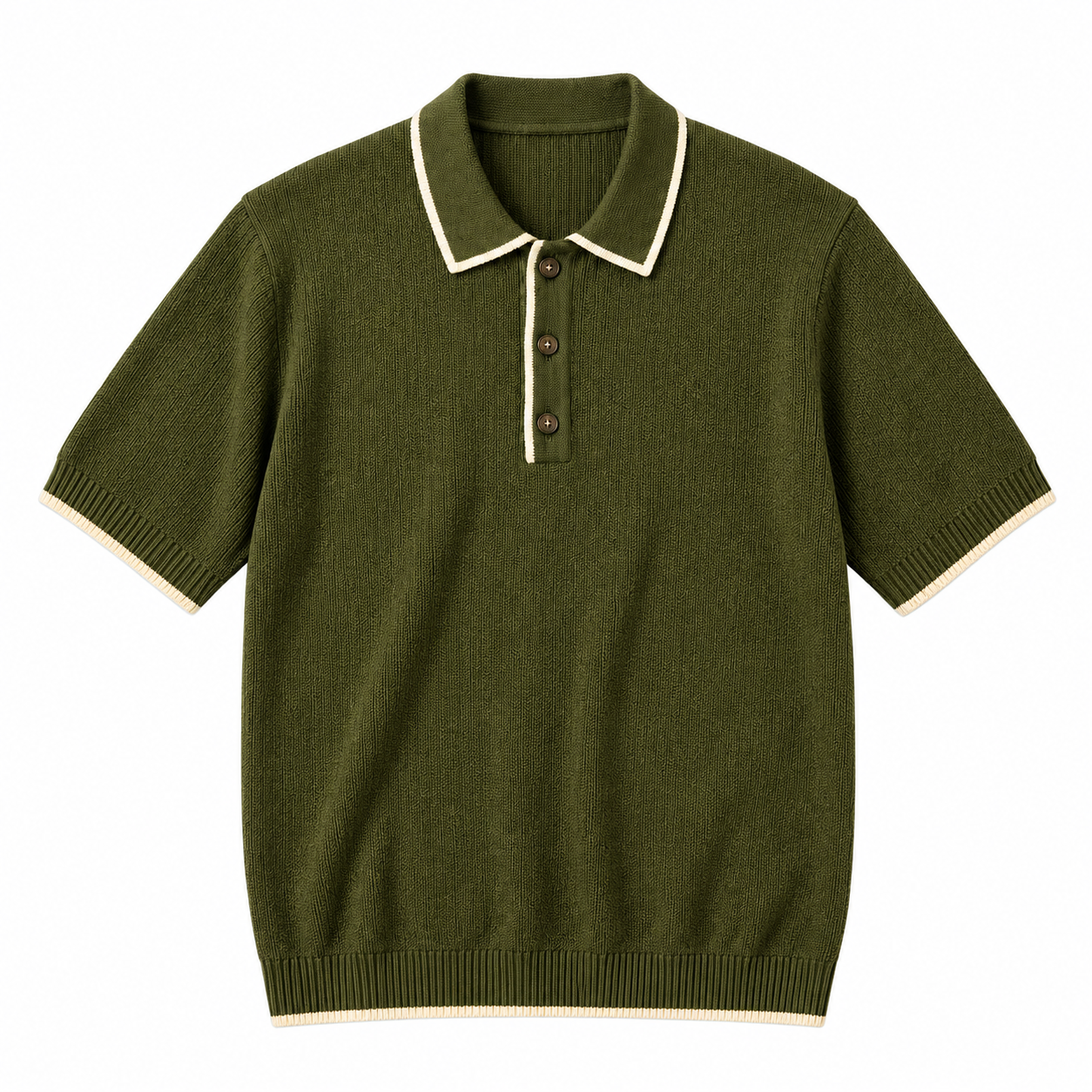 Men’s Olive Crew-Neck Sweater