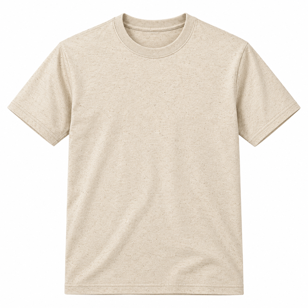 Men’s Beige Basic T-Shirt