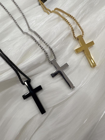 Cross shaped necklaces