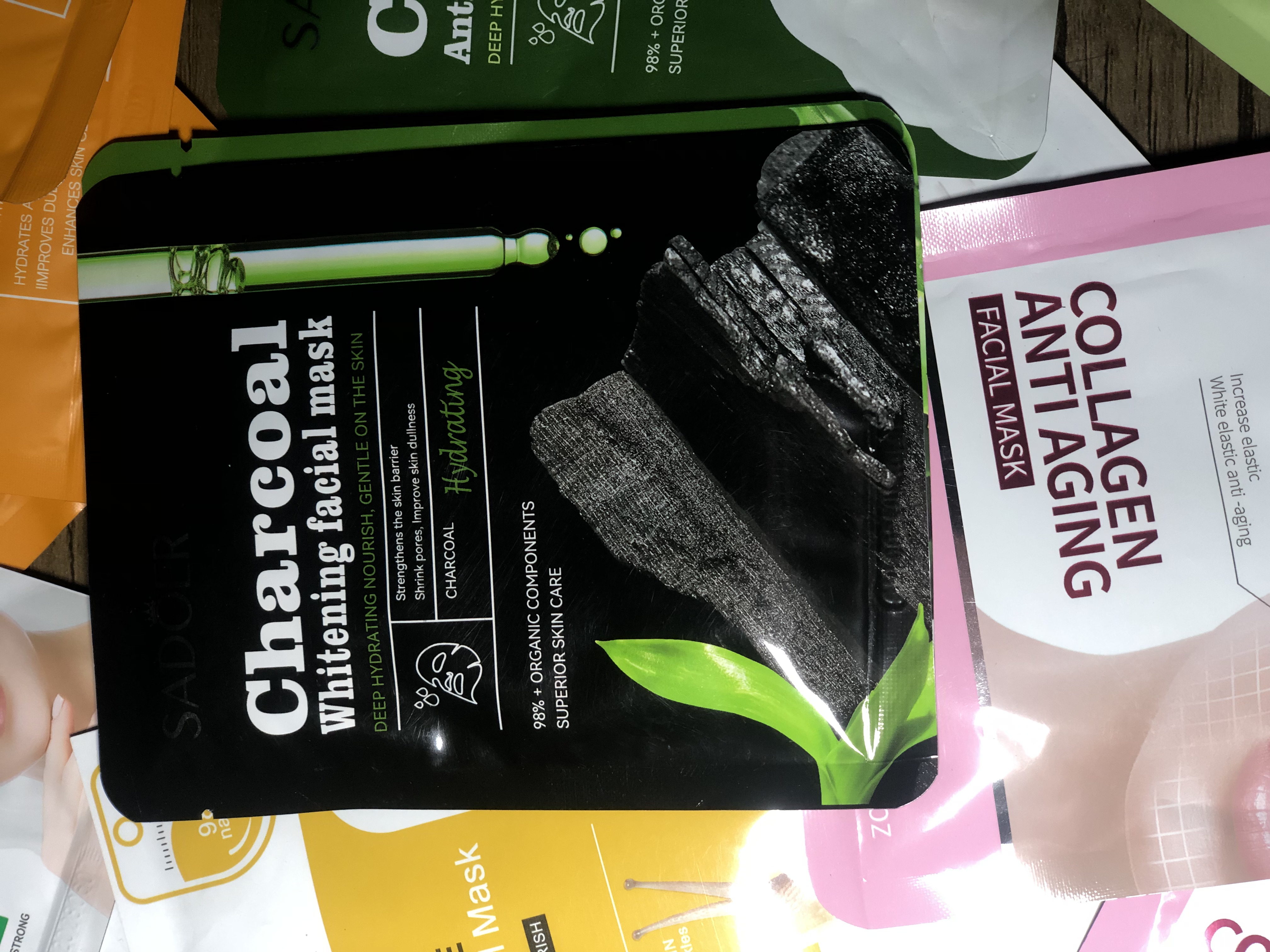 Another view of Face sheet masks