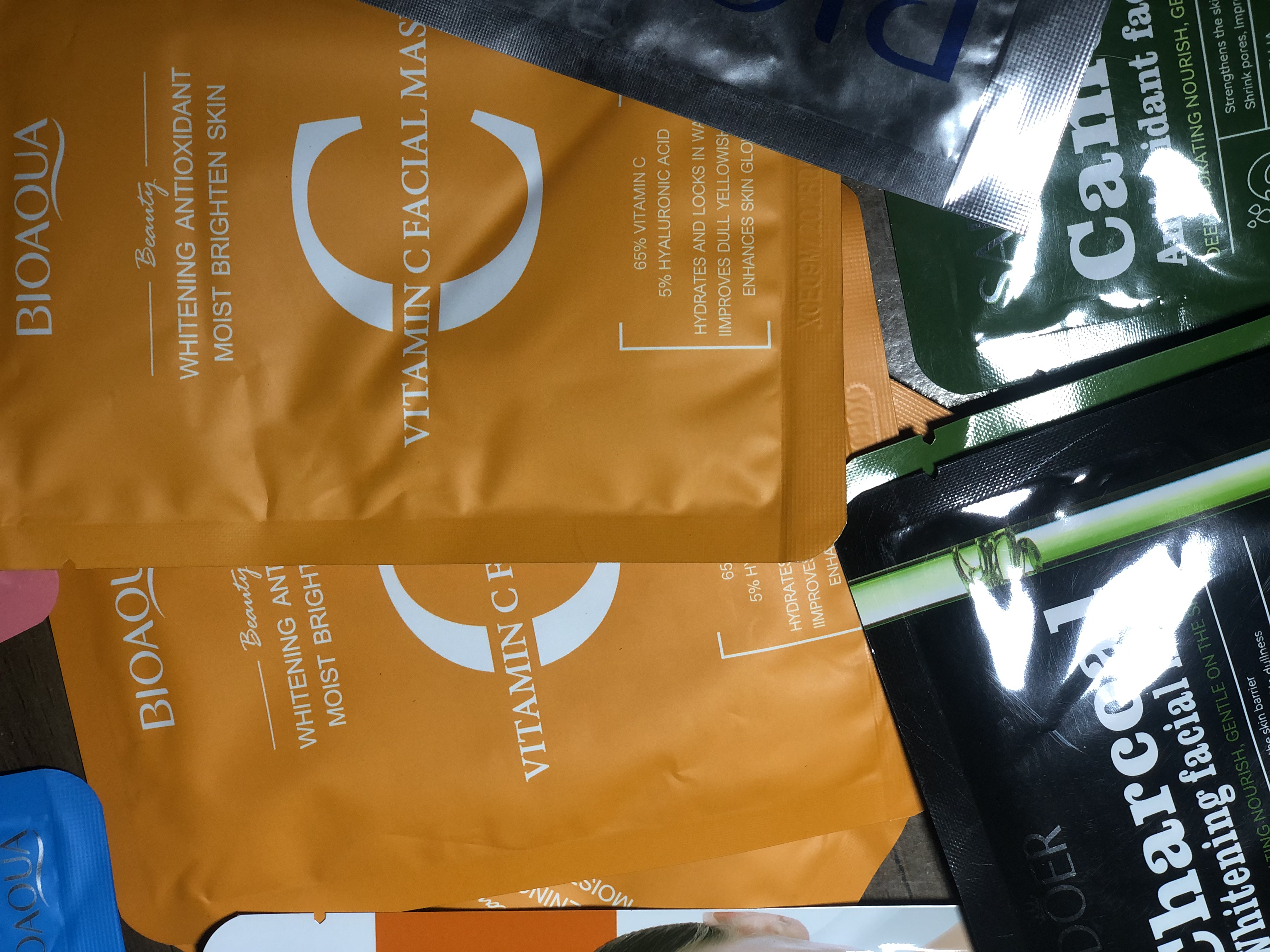 Another view of Face sheet masks