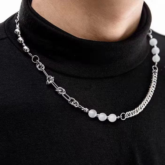 Steel urban necklace