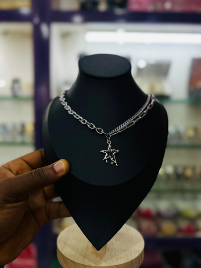 Steel urban necklace