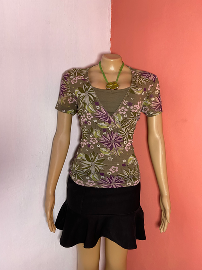 Mesh top with camisole