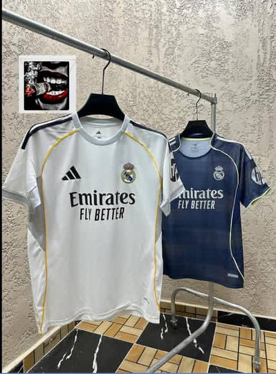 Another view of REAL MADRID HOME AND AWAY JERSEY FOR 2025/2026 SEASON
