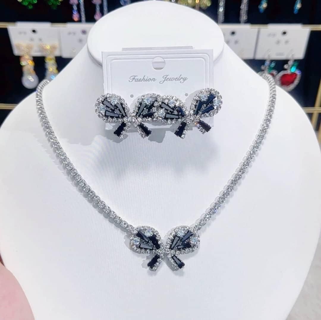 Another view of Necklace and earring set