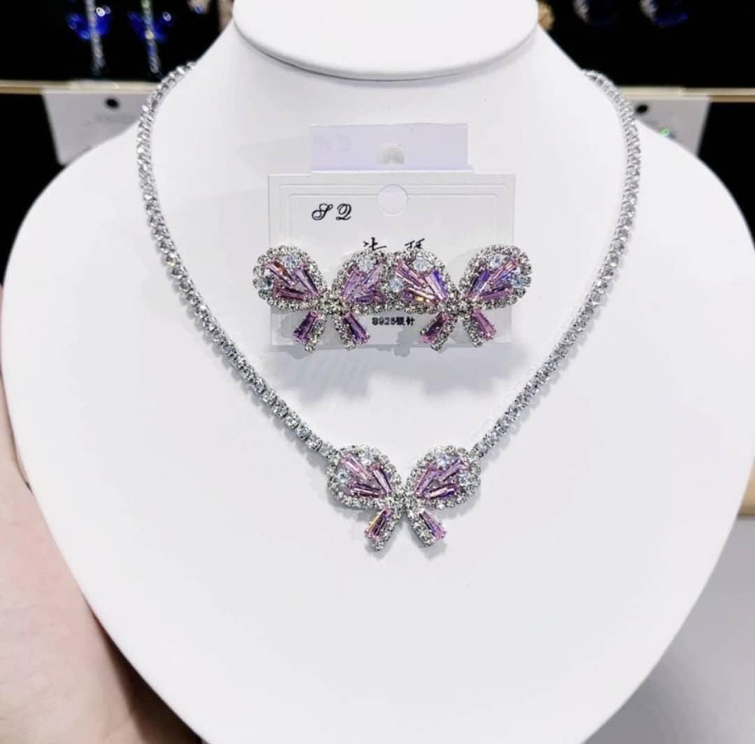 Another view of Necklace and earring set