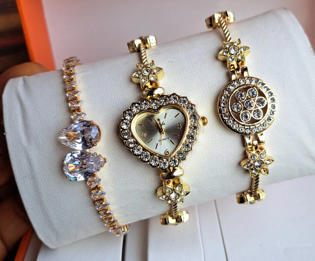 Another view of Wristwatch and bracelets