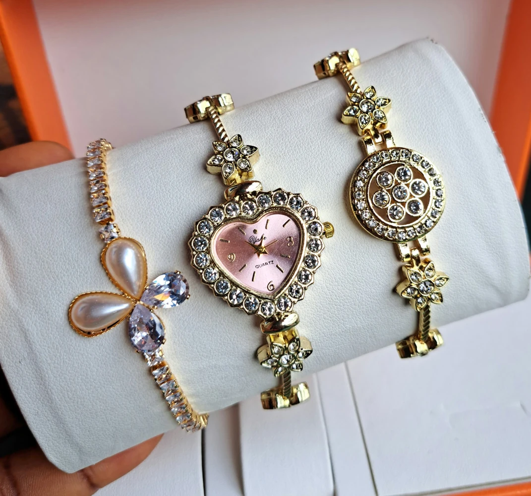 Another view of Wristwatch and bracelets