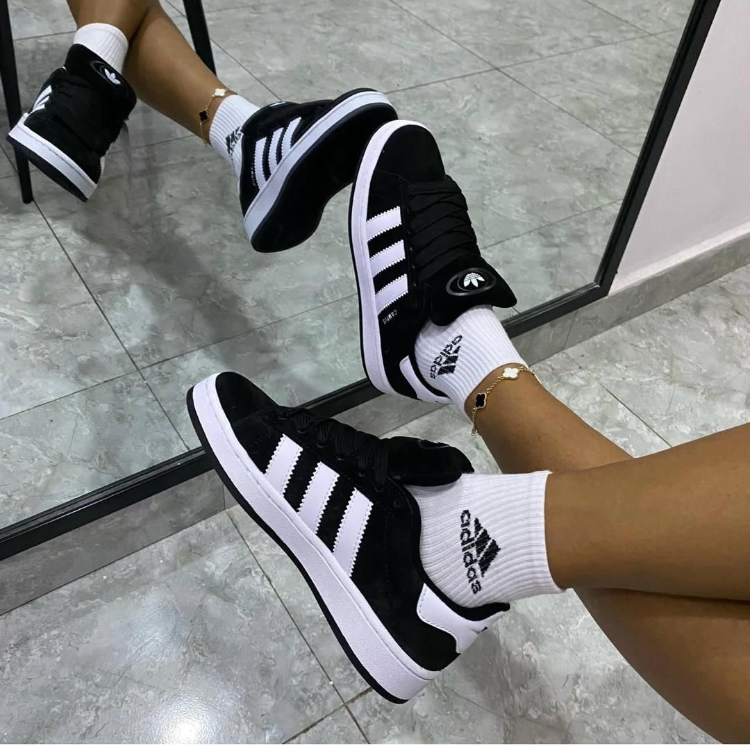 Another view of Adidas sneakers