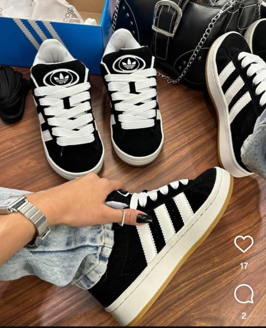Another view of Adidas sneakers