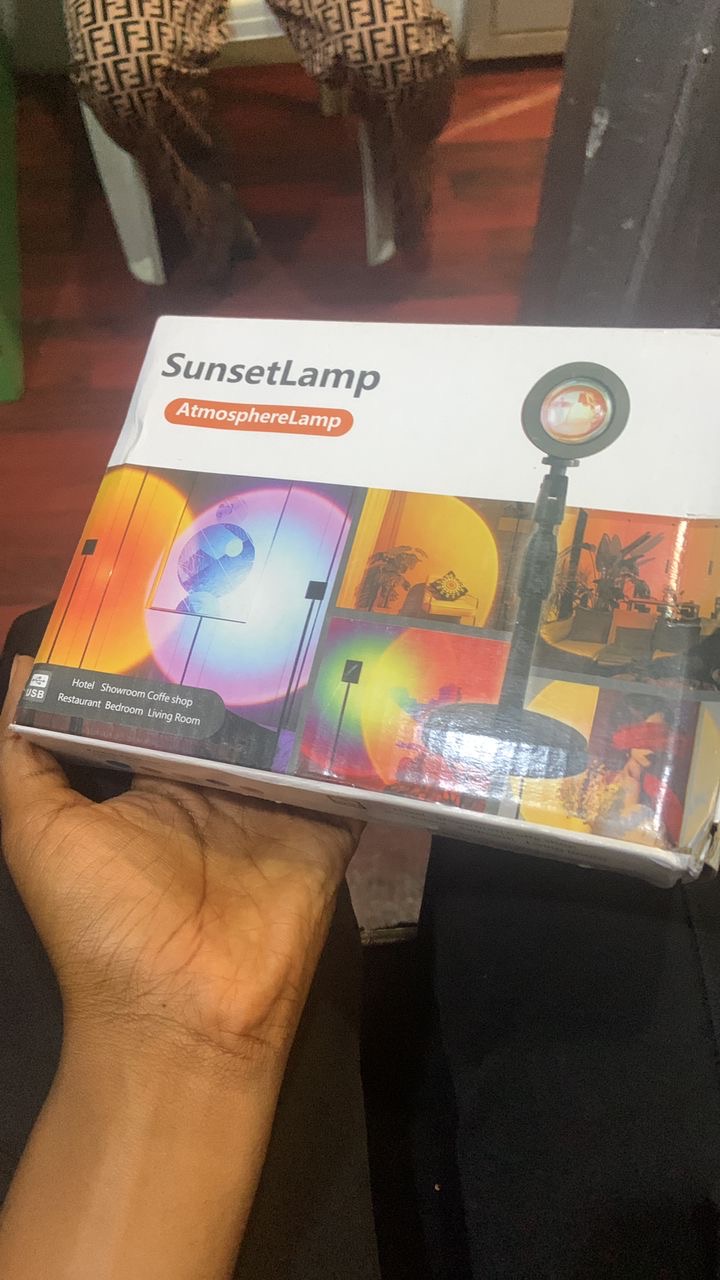 Another view of LED sunset Lamp