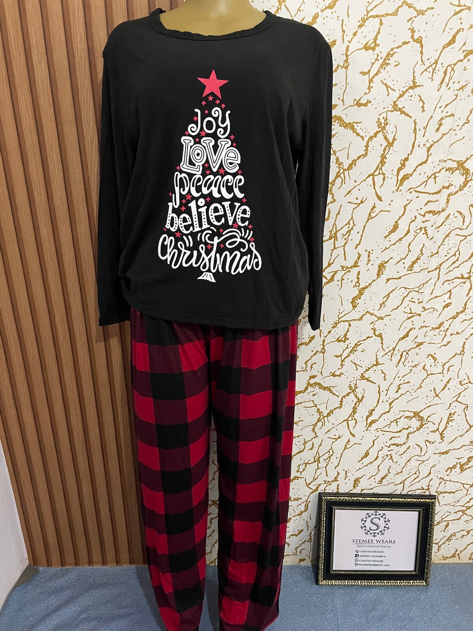 Another view of Christmas Pjamas