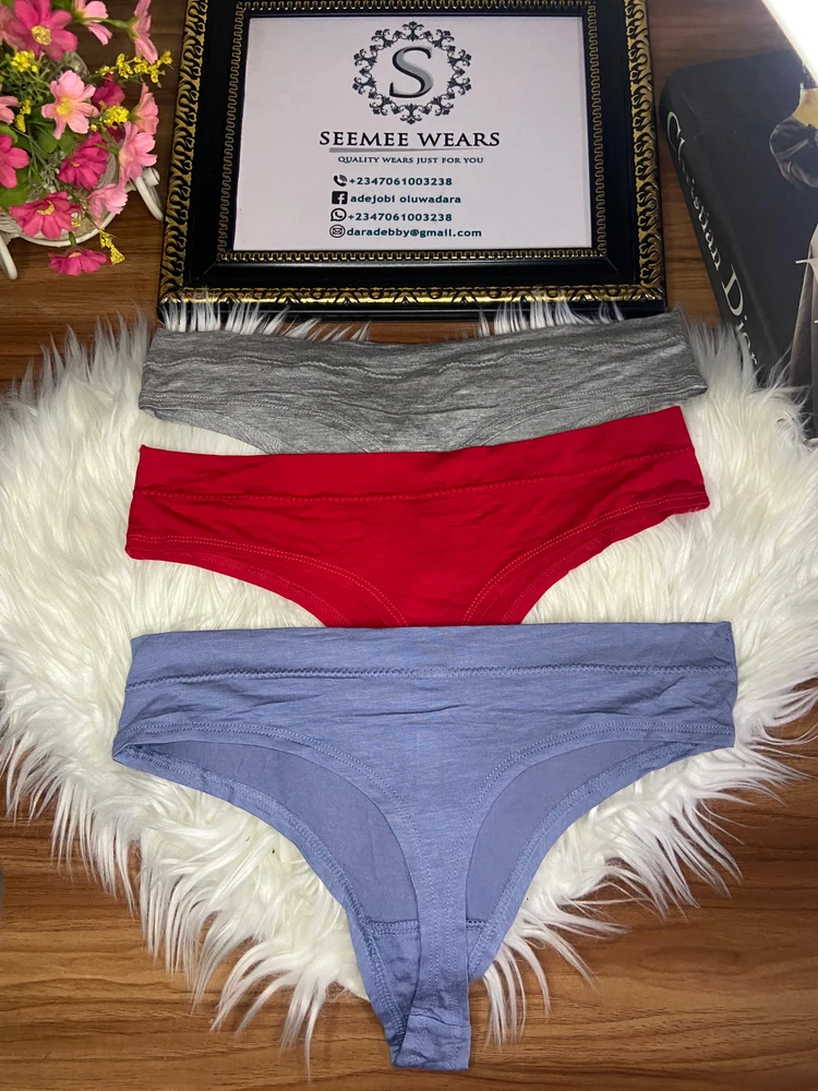 Another view of Cotton thongs